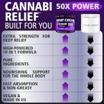 Саnnаbі Rеlіеf Hemp Cream Maximum Strength 6.76 FL. OZ — Relieve Muscles, Joints, and Back Target Area — 10-in-1 Potent Formula