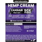 Саnnаbі Rеlіеf Hemp Cream Maximum Strength 6.76 FL. OZ — Relieve Muscles, Joints, and Back Target Area — 10-in-1 Potent Formula