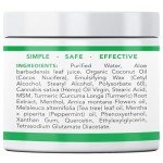 Super Natural Goods Hemp Cream (8oz) Hemp Oil & Arnica Cream - Joint Muscle Shoulder Hip Neck Knee & Back - Turmeric Menthol Rub