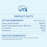 Native Pet Calming Chews for Dogs - Melatonin for Dogs Anxiety Relief - Grain Free All Natural Hemp Calming Treats & L-Theanine Helps Manage Stress & Separation Anxiety - Puppy Sleep Aid - 30 Chews