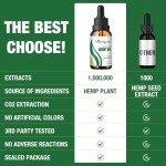 (3-Pack) Hemp Oil Drops High Potency - Relief Good Mood - Maximum Strength 1000,000 Natural Relax Hemp Oil - Organic Hemp Oils Tincture Extract - Vegan,Non-GMO