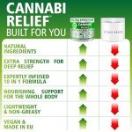 Саnnаbі Rеlіеf Hemp Cream Maximum Strength 3.38 FL. OZ — Relieve Muscles, Joints, and Back Target Area — 10-in-1 Potent Formula | Body Gel Infused with Hemp Oil, Menthol, Rosemary, Calendula