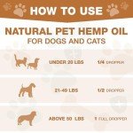 Hemp Oil for Dogs & Cats, Help Anxiety Strees, Hip & Joint Pain Relief, Relax Sleep, Organic Pet Calming Drops (2 Pack)