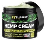 WELLGRADE PRO Hemp Cream - Made in USA - Natural Hemp Extract Cream - for Knees, Joints and Lower Back - Hemp Oil Extract Cream with Arnica, MSM & Menthol, 4 Fl Oz (1)