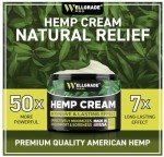 WELLGRADE PRO Hemp Cream - Made in USA - Natural Hemp Extract Cream - for Knees, Joints and Lower Back - Hemp Oil Extract Cream with Arnica, MSM & Menthol, 4 Fl Oz (1)