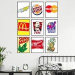 BigWig Prints Stoner Room Decor - Weed Poster, Trippy Cannabis Wall Art, Marijuana Gifts, Funny Stoner Posters for Bedroom or Dorm - Unframed Set of 9 (8x10)