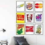 BigWig Prints Stoner Room Decor - Weed Poster, Trippy Cannabis Wall Art, Marijuana Gifts, Funny Stoner Posters for Bedroom or Dorm - Unframed Set of 9 (8x10)