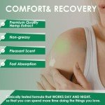 cozyuever 8.5 oz Natural Hemp Cream with Arnica, Msm, Turmeric, Emu Oil, Big Capacity Hemp Cream Maximum Strength for Knees, Neck, Back, Elbows, Finger