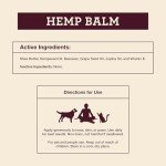 Hemp Well New Hemp Balm for Pets and People - Organic Pet Balm, Dogs and Cats, Human - Relieves Dryness and Cracking for Paws, Skin, and Nose, 2 oz.