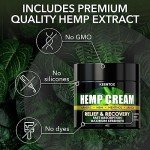 Fast-Acting Hemp Cream with Msm, Aloe Vera, Turmeric - Natural Hemp Oil Extract - Perfect for Joints, Lower Back, Knees, Elbows, Neck, Fingers - for All Skin Types - American Quality, 4 Oz