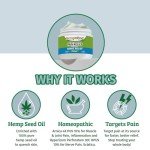 Hempvana Ultra-Strength Nerve Relief Cream w/100% Pure Hemp Seed Oil, AS-SEEN-ON-TV, Relieves Nerve Pain, Shooting Pain, Joint Pain, Tingling, Muscle Cramps, Crawling Sensations, 3 oz Jar