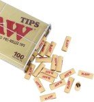 RAW Pre-Rolled Tips + Tin Storage - Single Unit - 100 Tips per Tin