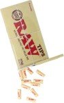 RAW Pre-Rolled Tips + Tin Storage - Single Unit - 100 Tips per Tin