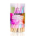 GORDON Shorty Cones Rolling Papers, Colorful Pre Rolled Cones, 53mm Mini Rolling Paper, Natural Slow Burning Preroll Cones, 50 Pack