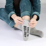 Udobuy Funny Stoner Socks - Novelty Weed Smoker Gift for Men, Husband, Boyfriend - Pothead Present