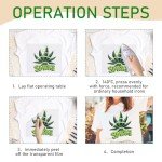 Dazoratix Weed Iron on Transfers - 30 PCs Pot Leaf Ready to Press Heat Transfer Stickers Green Planrt Decals for T-Shirts Clothing Hat Appliques Clothes Decorations DIY Crafts Pillow Washable Patches