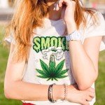 Dazoratix Weed Iron on Transfers - 30 PCs Pot Leaf Ready to Press Heat Transfer Stickers Green Planrt Decals for T-Shirts Clothing Hat Appliques Clothes Decorations DIY Crafts Pillow Washable Patches