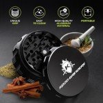 Kozo 2.5 Inch Grinder Mills, Aluminum (Black)