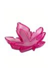 Kheper Games Pink Pot Leaf Ashtray Glass 5inch Wide Marijuana 420 Cannabis Weed Party Stash Gift