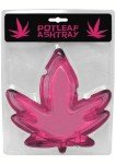 Kheper Games Pink Pot Leaf Ashtray Glass 5inch Wide Marijuana 420 Cannabis Weed Party Stash Gift