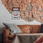 YOYI ART Vintage Weed Signs for Men Room - Metal Tin Signs for Man Cave Decor, Stoner Signs for Garage, Home Bar, Basement, Bedroom Wall Decor Art, Cool Gifts for Men, 8 x 12 Inch