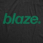 Mens Blaze T Shirt Funny 420 Weed Leaf Pot Smoking Blazing Lovers Tee for Guys Funny T Shirts 420 Apparel for Men Novelty Tees for Guys Black - XL