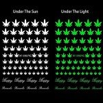 MiaoWu 12 Sheets Pot Leaf Nail Art Stickers Self-Adhesive 3D Maple Leaf Nail Stickers Fall Nail Art Decals Glitters Flakes Autumn Nail Supplies Colorful Weed Leaves Design for DIY Nail