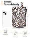 SafeDelux Smell Proof Bag - Odor Proof Container with Activated Carbon Liner & Waterproof Zipper, Portable Scent Proof Pouch for Tobacco, Travel & Outdoor - Full Odor Control (Leopard)