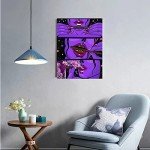 wmpikd Hippie Hippy Diamond Art Painting Kits for Adults 5d DIY Trippy Cool Gem Art Kit for Beginners Round Full Drill Diamond Art Dotz Paint with Diamonds Crafts Home Wall Decor Gifts 12x16 Inch