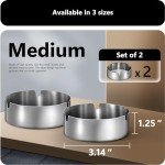 roygra Outdoor Ashtray for Outside Patio (2 Pack), Stainless Steel Ashtrays for Smokers Indoor, Home Table Decor, Patio Decorations Outdoor, Home Decorative Ashtrays for Cigarettes - Silver, Medium