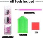 Muyankissu DIY 5D Diamond Art Numbering Kit,Reggae Rasta Marijuana Leaf Weed, Full Drill Art Arts Craft Canvas 12x16 inch