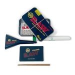 RAW Pre Rolled Cone Loader: 1-1/4 Size, King, & 98 Special Mess Free Perfect Cone Packer – 5 Piece Kit – Static Free Scoop Card, Funnel, & Packing Tool, RAWthentic Tin
