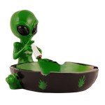 Trendy Zone 21, Ornament, Alien Smoking Ashtray, Home Décor, Multicolor, 4 inches