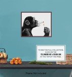 DOPE Chimp Smoking Weed LARGE 11x14 - Psychedelic Room Decor - Marijuana Gifts for Men - Dope Posters - Trippy Wall Art - Cannabis Art Print - Stoner Room Decor - Trippy Room Decor - Poster Print