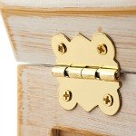 Wooden Stash Box with Rolling Tray Stash Box Combo to Organise your Herbs and Accessories - Rolling Kit with Removable divider - Large stash box and Jewelry box (Vintage White)