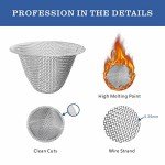 60 Pieces 1/2 Inch Stainless Steel Mesh Clean Screens with Tapered Design, 0.5 Inch Size, Along with a 3-in-1 Cleaning Tool, Brush, and Stainless Steel Storage Box