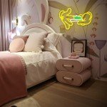 LULANMP Holding Neon Sign for Wall Decor Glove Neon Light Green Leaf LED Neon Sign for Bedroom Living Room Shop Mall Supermarket Bar Man Cave Decoration(16.7"*11")