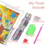 DIYCYCY Gnome 5D Diamond Painting Kits for Beginners,DIY Round Diamond Art Kits for Adults,Full Drill Diamond Dots Paintings Picture Gem Art for Adults Craft Home Wall Decor 13.78x13.78in
