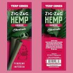 ZIG-ZAG Natural Infused Cones - Pink - 2 Cones Per Pack, 15 Pack Carton, Prerolled