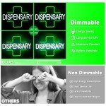 AUGELRE Dispensary Neon Sign, Green Cross Neon Signs for Wall Decor, Dimmable Led Signs for Shop, Light Up Signs for Bedroom Home Store Man Cave Club Pub Party Decorations