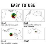 8Pcs Weed Iron on Patches Green Marijuana Leaves Pot Cannabis Smoking Happy 420 Have a Dope Sew on Embroidered Applique Repair Patch DIY Craft Accessories for Stoner Clothing Jacket Jeans Backpack Hat