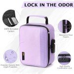 SafeDelux Smell Proof Bag with Combination Lock, Airtight Zippers Carbon Lining & Removable Dividers, Odor Proof Container for Smoking Accessories, Odorless Travel Box Blocks Out Strong Odors
