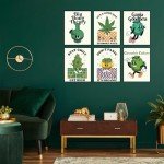 BigWig Prints Marijuana Posters - Classic Reefer Madness Art, Cannabis Culture Decor, Retro Stoner Wall Art, Funny 420 Room Decorations, Propaganda Style Weed Artwork - Unframed Set of 6 (8x10)