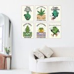 BigWig Prints Marijuana Posters - Classic Reefer Madness Art, Cannabis Culture Decor, Retro Stoner Wall Art, Funny 420 Room Decorations, Propaganda Style Weed Artwork - Unframed Set of 6 (8x10)