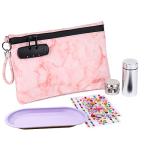 OZCHIN Smell Proof Bag with Combination Lock Great Gift Sets For Women Certificates Organizer PU Leather Lock Bag Travel Storage Case 10 x 7 inches