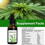 (2 Pack) 5000mg Organic Cold-Pressed Hemp Oil - Rich in Omega 3-6-9 - Natural Hemp Drops - Made in USA