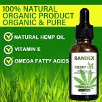 (2 Pack) 5000mg Organic Cold-Pressed Hemp Oil - Rich in Omega 3-6-9 - Natural Hemp Drops - Made in USA
