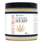 Zatural Hemp Hot Cream with Essential Oil Blend, Aloe, Hemp, and More (8oz 2-Pack)