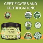 RANDEX 30000MG Organic Hemp Cream, Natural for Sore Muscles, Stiff Joints, and Aching Knees, Shoulders, or Body, Extra Strength