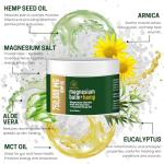 Magnesium Cream for Pain + Hemp - 750,000mg Hemp Oil - Soothing Hemp Cream Provides Fast Acting Joint and Muscle Relief - All Natural Daily Support for Comfort and Wellness - Made in USA